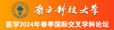 用力啊啊啊南方科技大学医学2024年春季国际交叉学科论坛